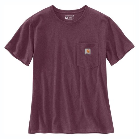 CARHARTT Womens WK87 Wrkwr Pocket T-Shirt Lmtd Tm Colors, S 103067-R60SREG
